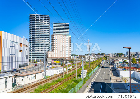 [神奈川縣]海老名站前的都市風景 71304672