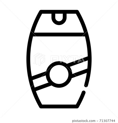 sun safety skin bottle line icon vector illustration sun safety skin bottle line icon vector illustration 71307744