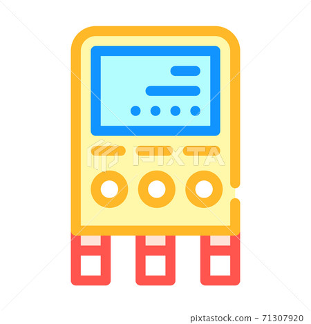 gauge manifold measuring equipment color icon vector illustration 71307920