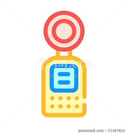 light meter measuring equipment color icon vector illustration 71307923