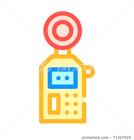 noise meter measuring device color icon vector illustration 71307929