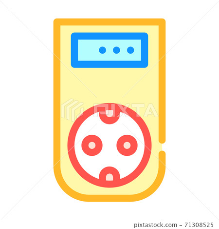 wattmeter measuring equipment color icon vector illustration 71308525