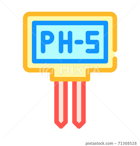 ph meter measuring equipment color icon vector illustration 71308528