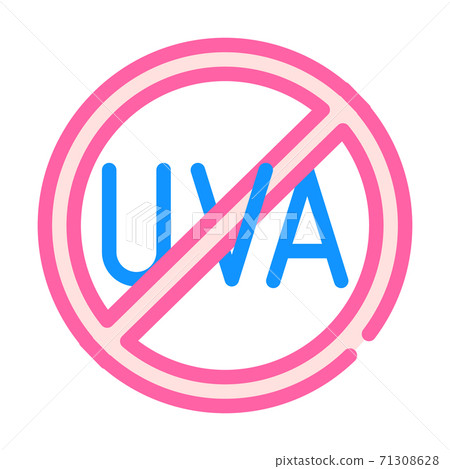 uva crossed out mark color icon vector illustration uva crossed out mark color icon vector illustration 71308628