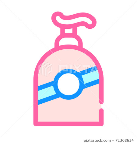 sunscreen pump bottle color icon vector illustration sunscreen pump bottle color icon vector illustration 71308634