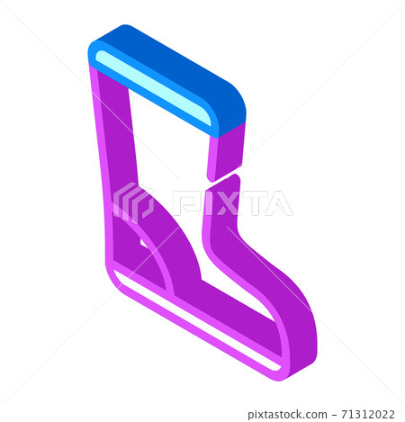 waterproof boot isometric icon vector isolated illustration 71312022