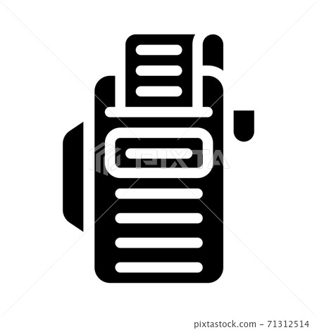 cash register with receipt glyph icon vector illustration cash register with receipt glyph icon vector illustration 71312514