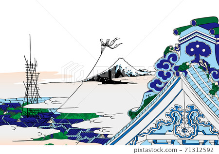 Katsushika Hokusai image Toto Asakusa Honganji bright version white background Katsushika Hokusai image Toto Asakusa Honganji bright version white background 71312592
