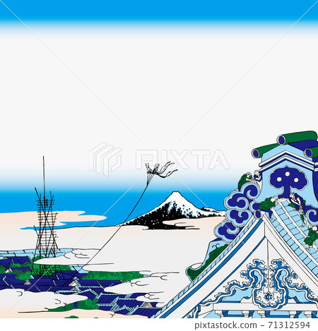 Katsushika Hokusai image Toto Asakusa Honganji bright version square Katsushika Hokusai image Toto Asakusa Honganji bright version square 71312594