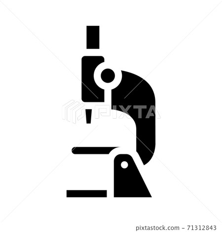 microscope equipment glyph icon vector isolated illustration 71312843