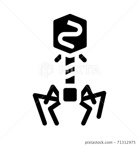 bacteriophage virus glyph icon vector isolated illustration bacteriophage virus glyph icon vector isolated illustration 71312975