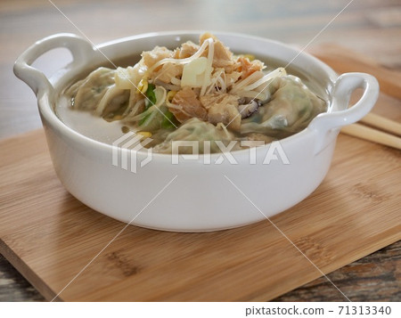 Korean food pollock dumplings Korean food pollock dumplings 71313340
