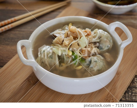 Korean food pollock dumplings Korean food pollock dumplings 71313355