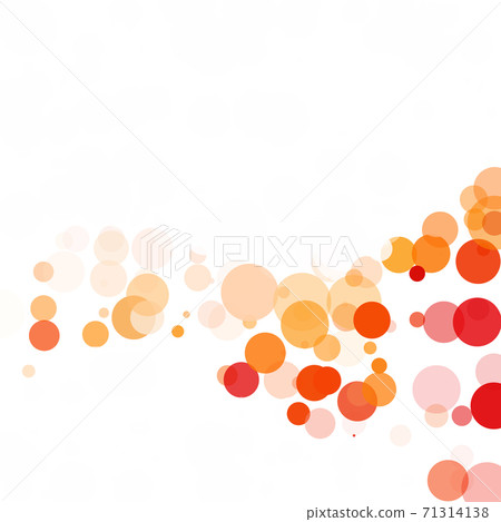 Bubbles Circle Dots Unique Orange Bright Vector Background 71314138