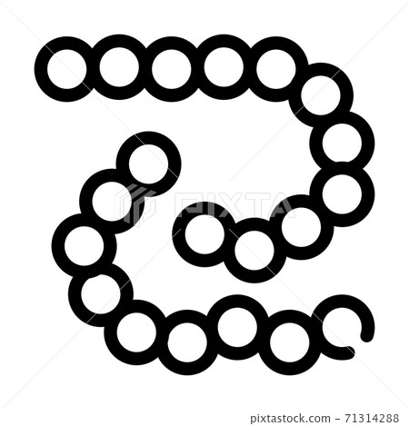 bacillus anthracis line icon vector isolated... - Stock Illustration ...