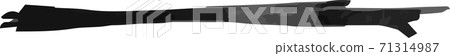 Line line brush brush material design watercolor texture 71314987