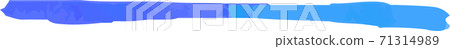 Line line brush brush material design watercolor texture 71314989