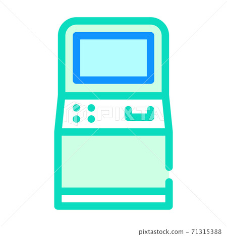 atm kiosk color icon vector isolated illustration atm kiosk color icon vector isolated illustration 71315388