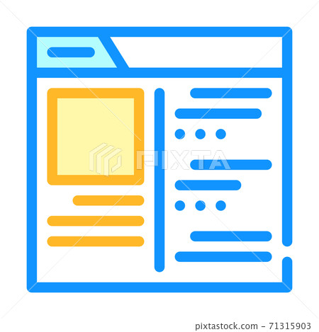 shop internet review color icon vector illustration 71315903