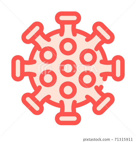 influenza virus color icon vector isolated illustration influenza virus color icon vector isolated illustration 71315911