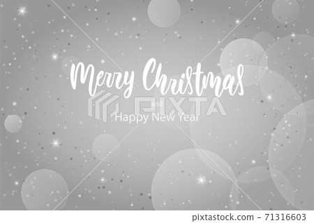 Greeting card with Merry Christmas calligraphy text 71316603