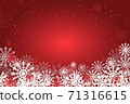 Winter background with snowflakes 71316615