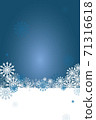 Winter background with snowflakes 71316618