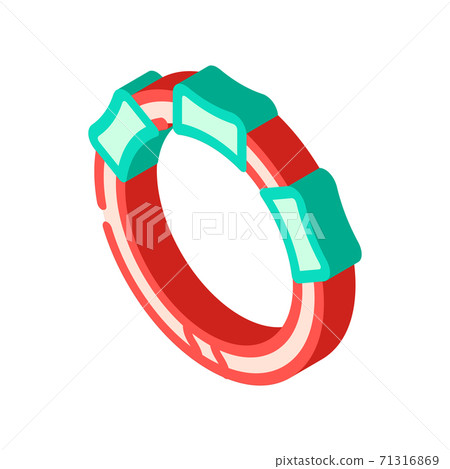 collar with gps tracker for cat isometric icon vector illustration collar with gps tracker for cat isometric icon vector illustration 71316869