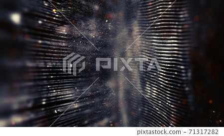 Data technology abstract futuristic illustration . Low poly shape with connecting dots and lines on dark background. 3D rendering . Big data visualization . Data technology abstract futuristic illustration . Low poly shape with connecting dots and lines on dark background. 3D rendering . Big data visualization . 71317282