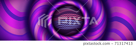 Flex illustration vector background. Curve art and warp pattern. Optical lines design. Stripes backdrop texture. Illusion effect, , striped distortion. Stripy element wallpaper, decorative ornate 71317413