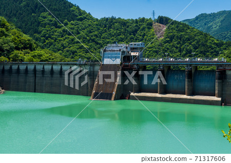 Ikawa Dam in early summer 71317606