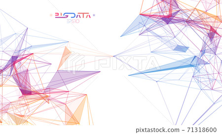 Modern big data colorful geometric background. Technology vector illustration of digital communication. EPS 10 Vector. Modern big data colorful geometric background. Technology vector illustration of digital communication. EPS 10 Vector. 71318600