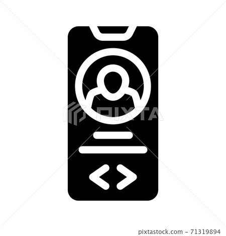 app for find love glyph icon vector illustration 71319894