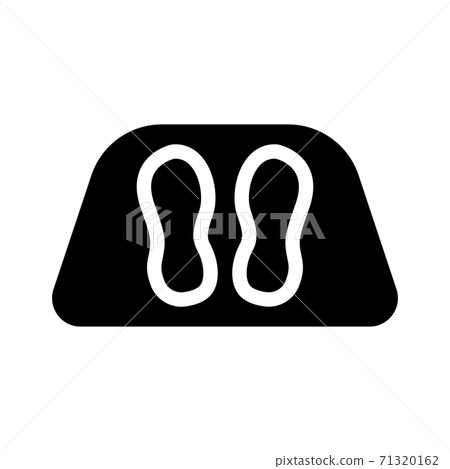 clean feet carpet glyph icon vector illustration-插圖素材 [71320162] - PIXTA圖庫