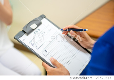 medical history form, medical interview sheet, medical questionnaire 71320447