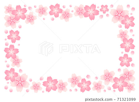 [Vector illustration material] Sakura frame... - Stock Illustration ...