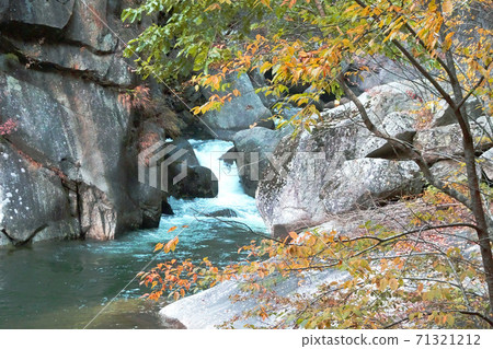 岩石和秋葉之間的流動/ Shosenkyo（山梨縣甲府市） 71321212