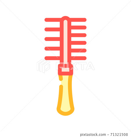 brush for clean cat wool color icon vector illustration brush for clean cat wool color icon vector illustration 71321508