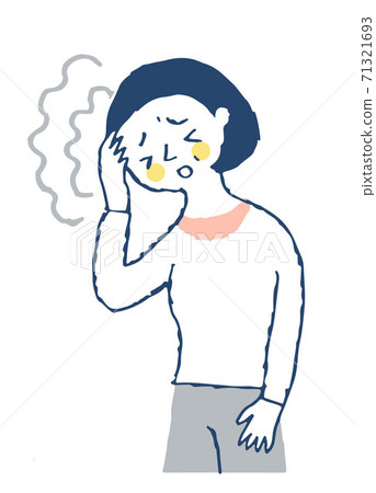 Headache woman 71321693