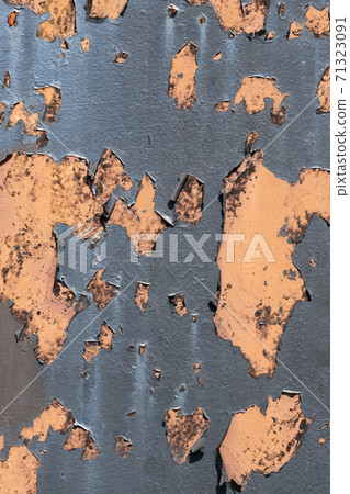 Pelling Paint On Metal Background 71323091