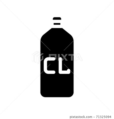 chlorine bottle glyph icon vector isolated illustration chlorine bottle glyph icon vector isolated illustration 71325094