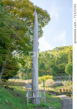 Nagano Prefecture Suwa Taisha Upper Shrine Maemiya Kazuyuki Pillar 71325101