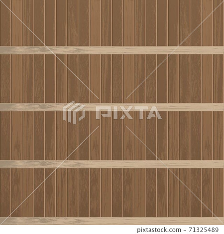 Realistic empty wooden shelf vector illustration Realistic empty wooden shelf vector illustration 71325489