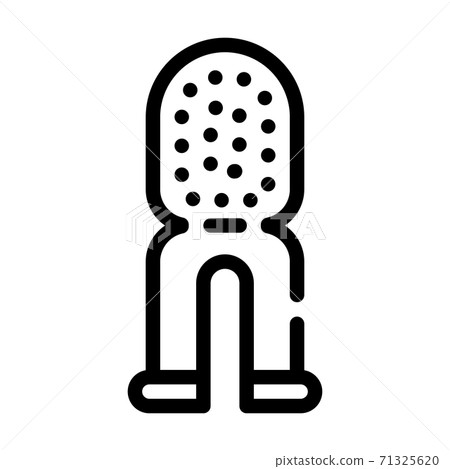brush for cleaning dog teeth line icon vector illustration brush for cleaning dog teeth line icon vector illustration 71325620