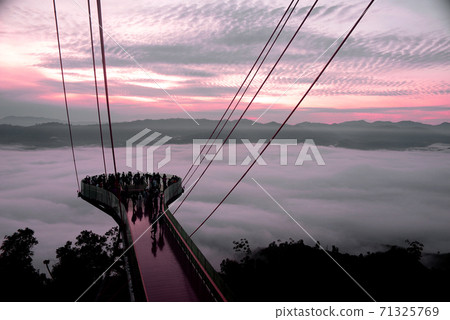 Magnificent view from the top of tower taking at Aiyerweng Skywalk 71325769