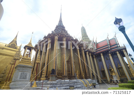 The Temple of the Emerald Buddha or Wat Phra Kaew no people 71325817