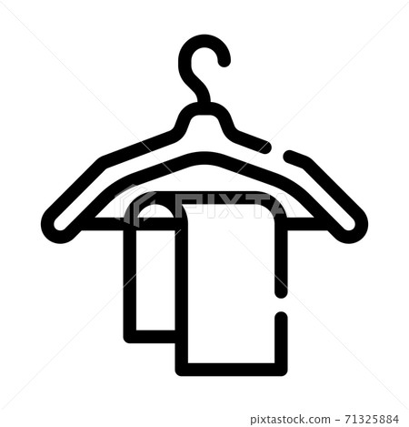 towel on hanger line icon vector illustration towel on hanger line icon vector illustration 71325884
