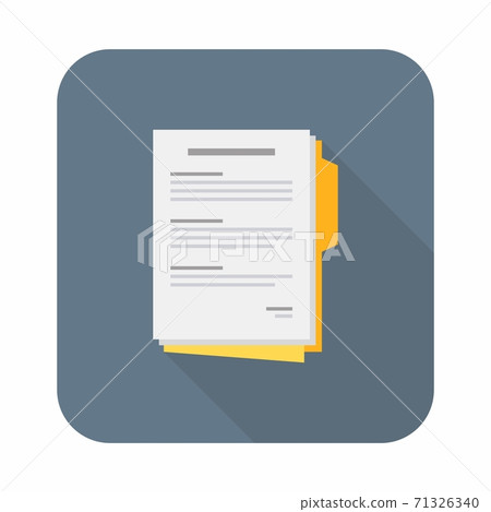 Document icon vector isolated. 71326340