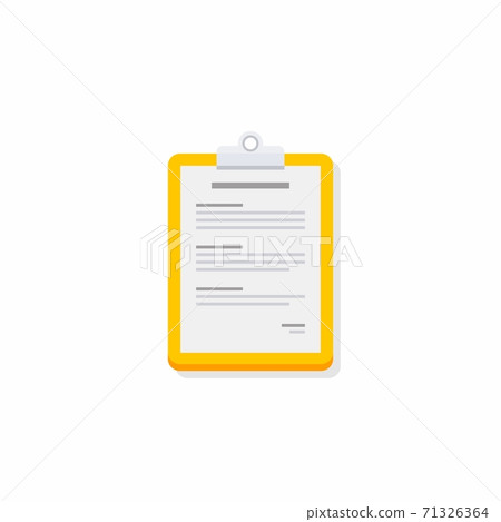 Clipboard - Shadow icon vector isolated. 71326364