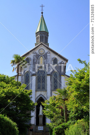 Oura Church: A historic Catholic church and World Heritage Site in Nagasaki. Oura Church: A historic Catholic church and World Heritage Site in Nagasaki. 71326885